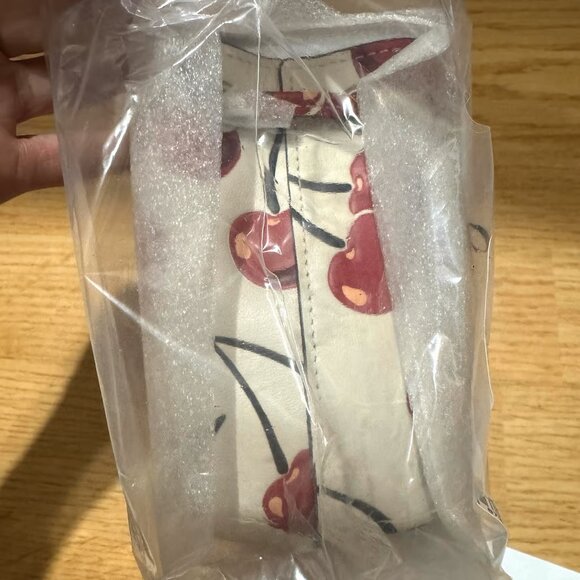 Coach Drawstring Wristlet With Cherry Print - Picture 9 of 9